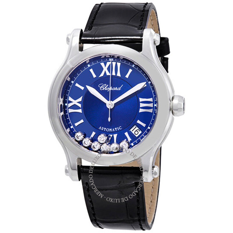 Relógio Happy Sport Automático Mostrador Diamante Azul 36 mm - Mercado de Luxo - O Maior E-Commerce de Bens, Produtos e Serviços de Luxo do Brasil.