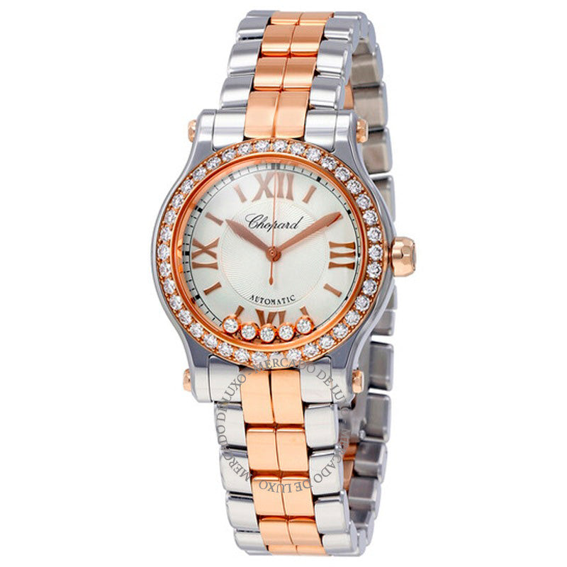Relógio Happy Sport Ouro Rosa 18 Quilates e Aço Inoxidável 30 mm - Mercado de Luxo - O Maior E-Commerce de Bens, Produtos e Serviços de Luxo do Brasil.