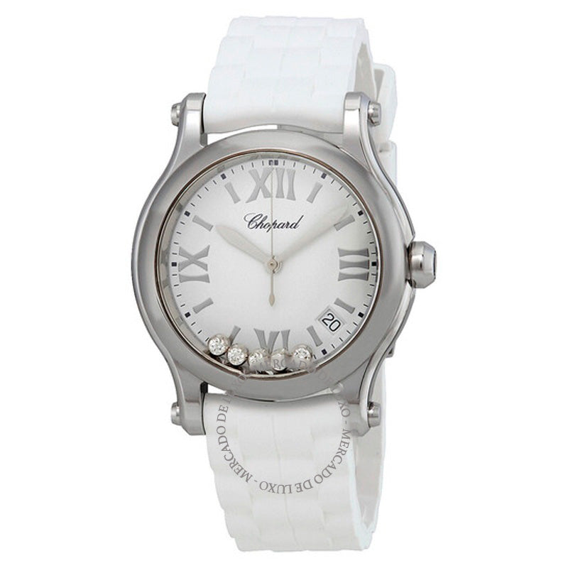 Relógio Happy Sport Diamante Branco Fosco Mostrador 36 mm - Mercado de Luxo - O Maior E-Commerce de Bens, Produtos e Serviços de Luxo do Brasil.