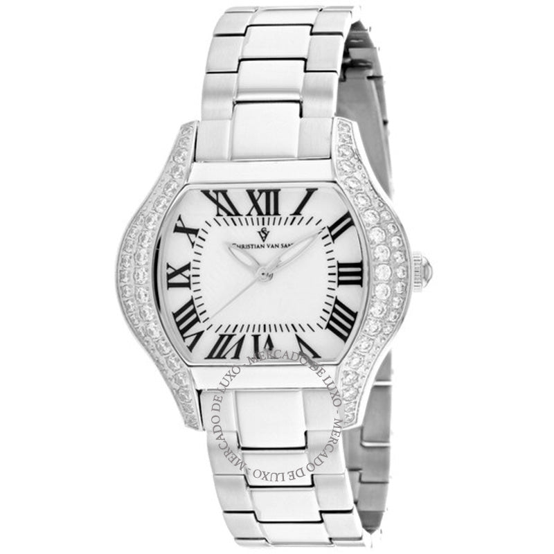 Relógio Mostrador branco de quartzo Bianca 34 mm - Mercado de Luxo - O Maior E-Commerce de Bens, Produtos e Serviços de Luxo do Brasil.