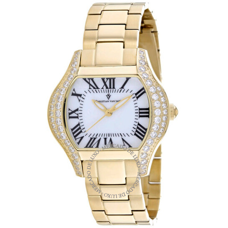Relógio Mostrador branco de quartzo Bianca 34 mm - Mercado de Luxo - O Maior E-Commerce de Bens, Produtos e Serviços de Luxo do Brasil.