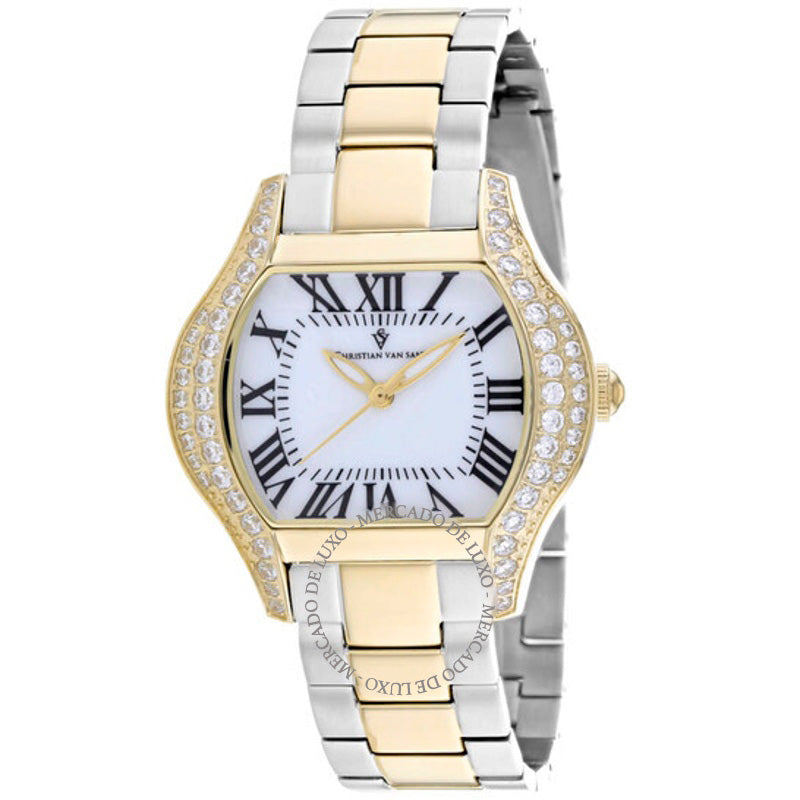 Relógio Mostrador branco de quartzo Bianca 34 mm - Mercado de Luxo - O Maior E-Commerce de Bens, Produtos e Serviços de Luxo do Brasil.