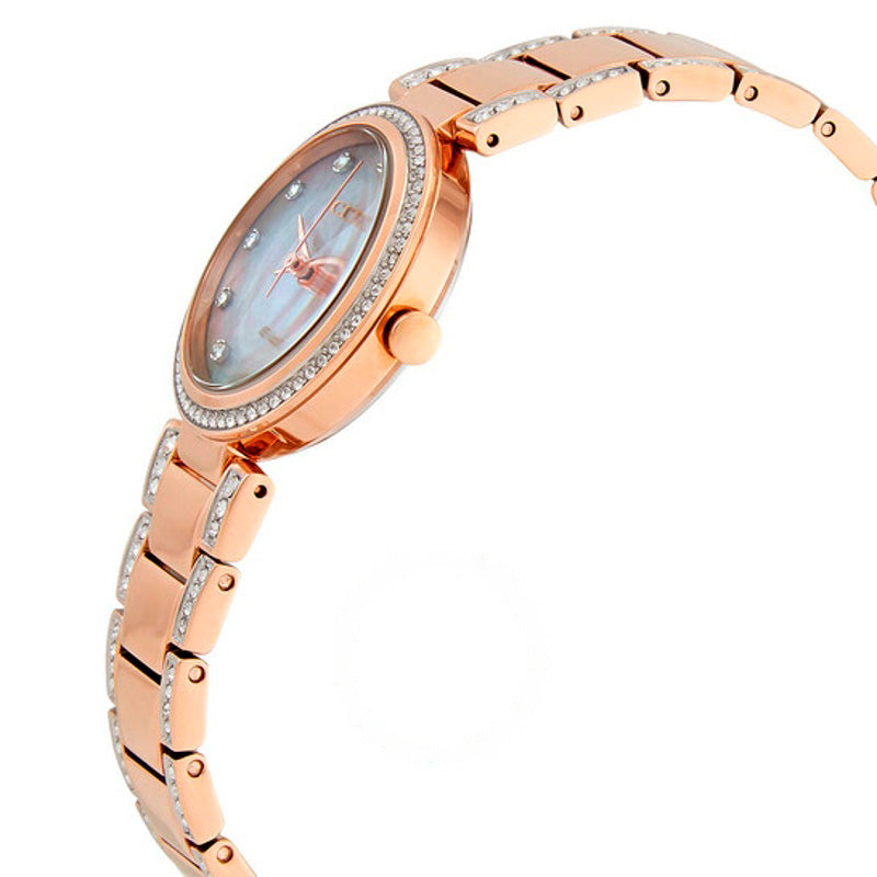 Relógio Mostrador Eco-Drive em cristal madrepérola 28 mm - Mercado de Luxo - O Maior E-Commerce de Bens, Produtos e Serviços de Luxo do Brasil.