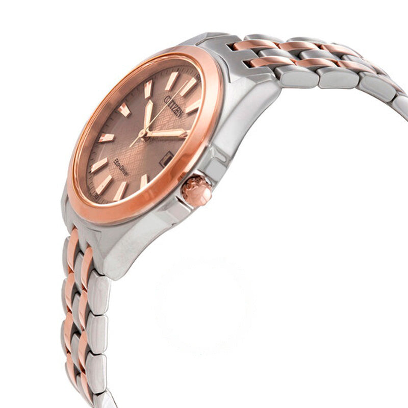 Relógio Eco-Drive Rose Dial Two-tone 33 mm - Mercado de Luxo - O Maior E-Commerce de Bens, Produtos e Serviços de Luxo do Brasil.