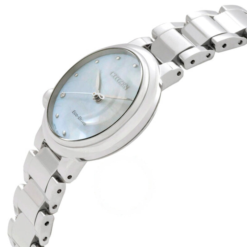 Relógio Mostrador Eco-Drive em madrepérola branca  - Mercado de Luxo - O Maior E-Commerce de Bens, Produtos e Serviços de Luxo do Brasil.