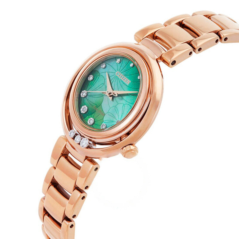 Relógio L Eco-Drive Diamante Verde Madrepérola Mostrador 30 mm - Mercado de Luxo - O Maior E-Commerce de Bens, Produtos e Serviços de Luxo do Brasil.