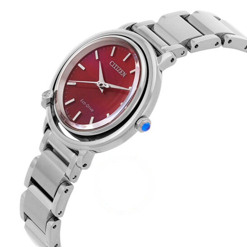 Relógio L Eco-Drive Mostrador em madrepérola vermelha  - Mercado de Luxo - O Maior E-Commerce de Bens, Produtos e Serviços de Luxo do Brasil.