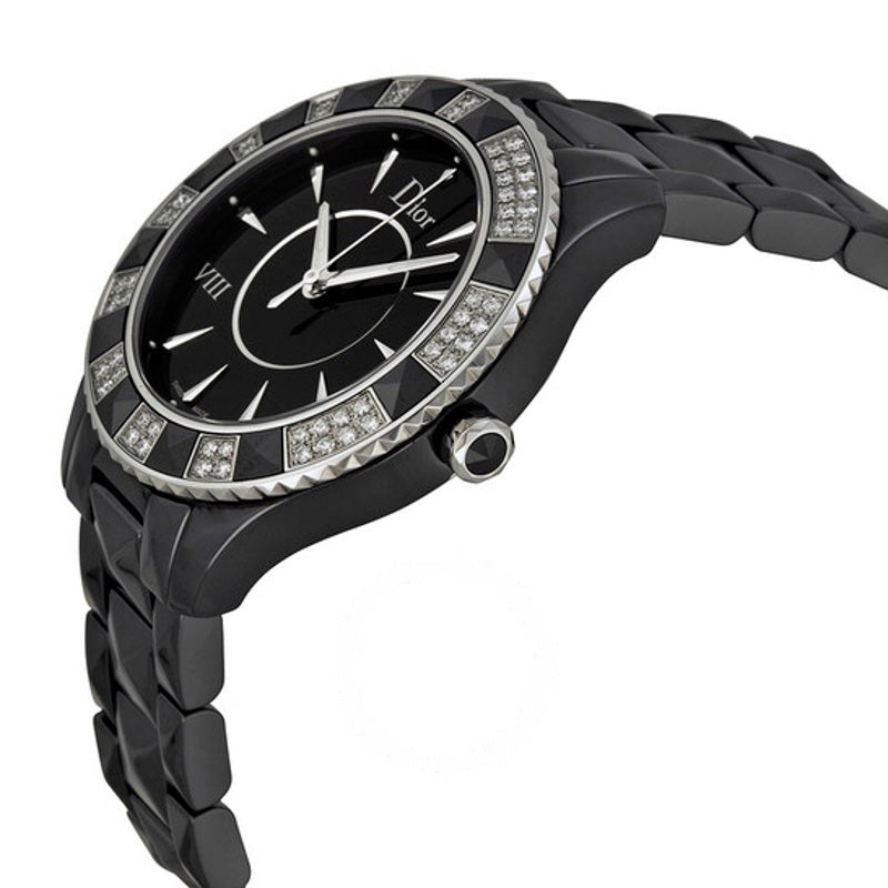 Relógio VIII Cerâmica Preta Diamante Christal 38 mm - Mercado de Luxo - O Maior E-Commerce de Bens, Produtos e Serviços de Luxo do Brasil.