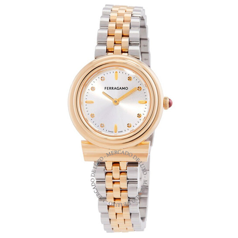 Relógio Gancini Quartzo Diamante Mostrador Prata 28 mm - Mercado de Luxo - O Maior E-Commerce de Bens, Produtos e Serviços de Luxo do Brasil.