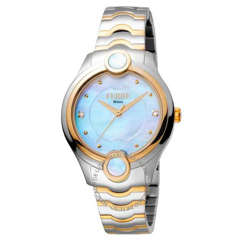 Relógio Mostrador em madrepérola branca 34 mm - Mercado de Luxo - O Maior E-Commerce de Bens, Produtos e Serviços de Luxo do Brasil.