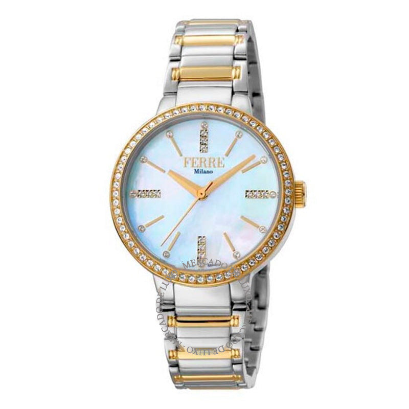 Relógio Mostrador em madrepérola branca 34 mm - Mercado de Luxo - O Maior E-Commerce de Bens, Produtos e Serviços de Luxo do Brasil.