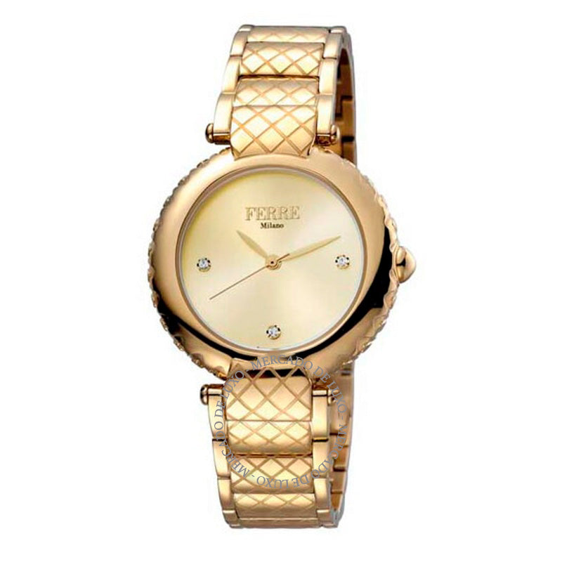 Relógio Mostrador dourado 34 mm - Mercado de Luxo - O Maior E-Commerce de Bens, Produtos e Serviços de Luxo do Brasil.