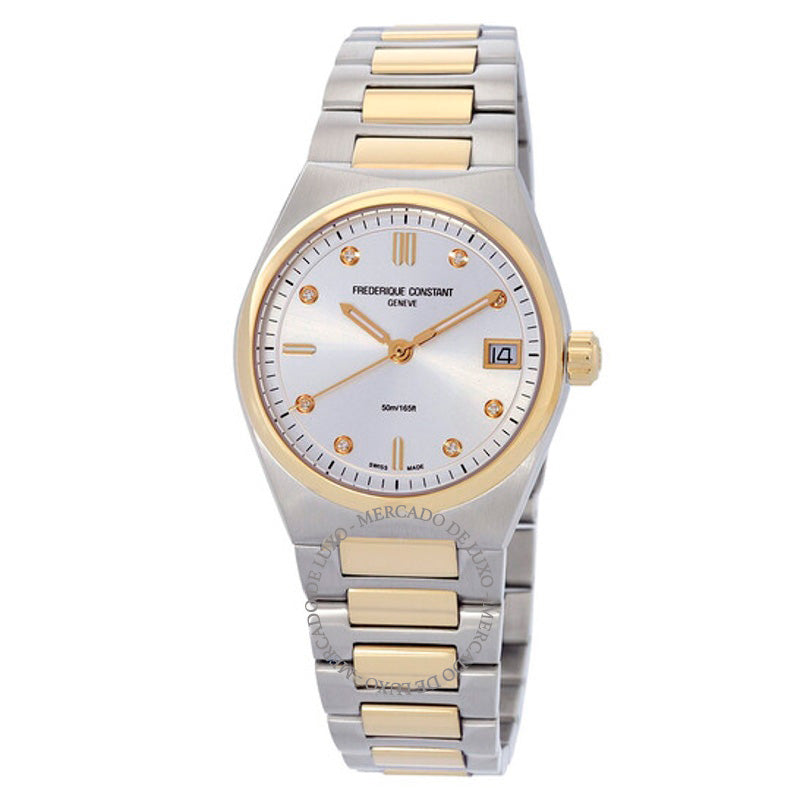 Relógio Mostrador prateado com diamantes de quartzo Highlife 31 mm - Mercado de Luxo - O Maior E-Commerce de Bens, Produtos e Serviços de Luxo do Brasil.