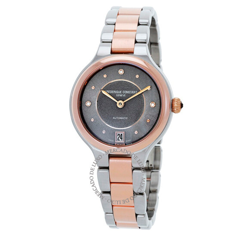 Relógio Delight Automático Diamante Cinza Mostrador  - Mercado de Luxo - O Maior E-Commerce de Bens, Produtos e Serviços de Luxo do Brasil.