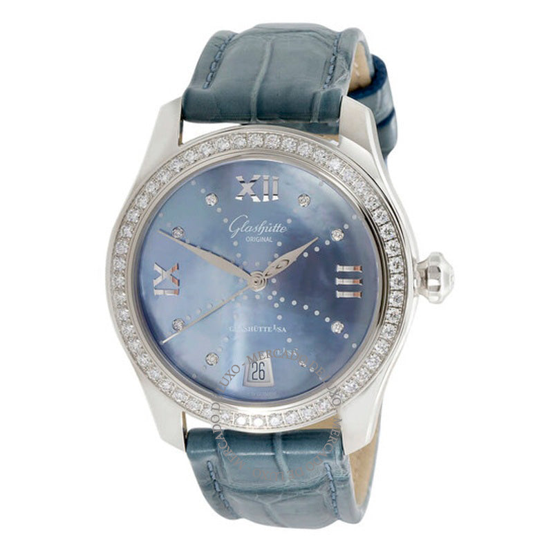 Relógio Glashutte Lady Serenade Automático Diamante Mostrador Azul  - Mercado de Luxo - O Maior E-Commerce de Bens, Produtos e Serviços de Luxo do Brasil.