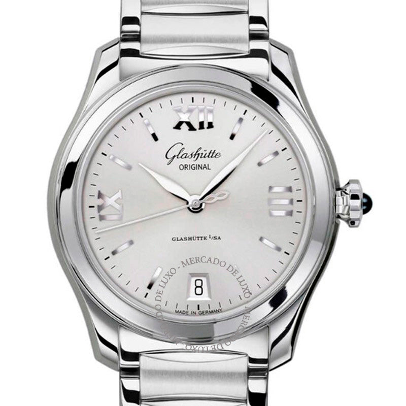 Relógio Glashutte Lady Serenade Automático Mostrador Prateado 36 mm - Mercado de Luxo - O Maior E-Commerce de Bens, Produtos e Serviços de Luxo do Brasil.