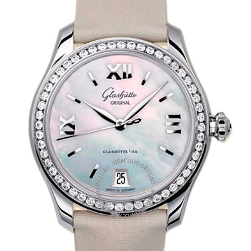 Relógio Glashutte Lady Serenade Automático Diamante 36 mm - Mercado de Luxo - O Maior E-Commerce de Bens, Produtos e Serviços de Luxo do Brasil.