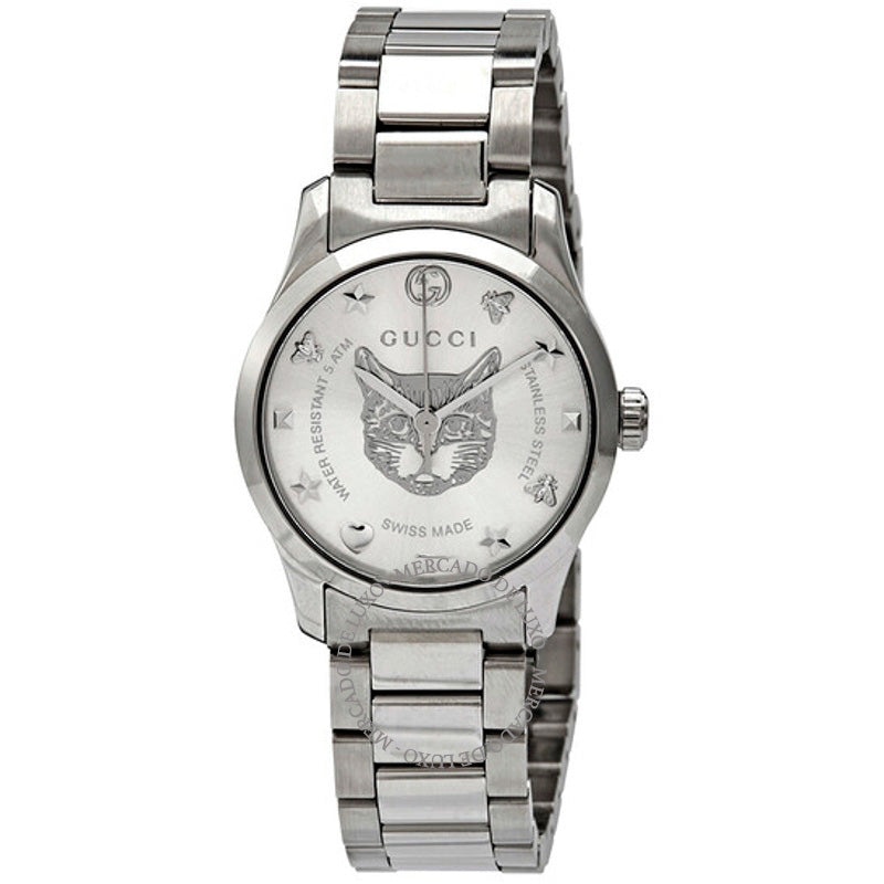 Relógio G-Timeless Silver Dial 27 mm - Mercado de Luxo - O Maior E-Commerce de Bens, Produtos e Serviços de Luxo do Brasil.