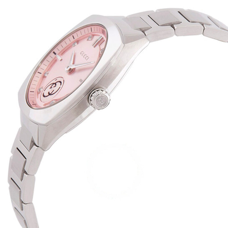 Relógio Mostrador rosa de quartzo G interligado 29 mm - Mercado de Luxo - O Maior E-Commerce de Bens, Produtos e Serviços de Luxo do Brasil.
