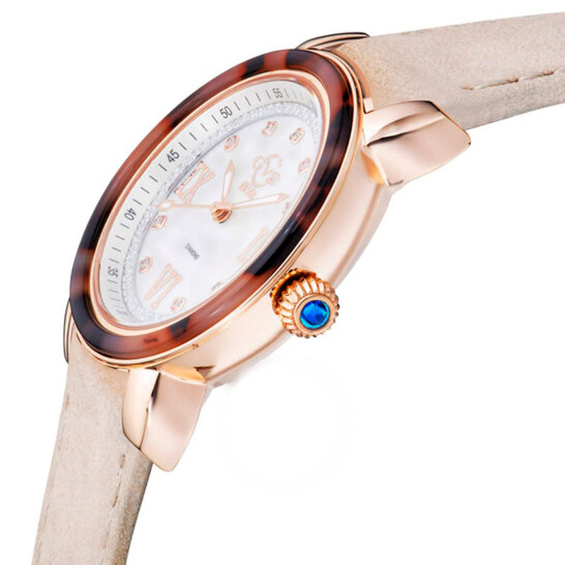 Relógio Mostrador de madrepérola com diamantes e tartaruga Marsala 36 mm - Mercado de Luxo - O Maior E-Commerce de Bens, Produtos e Serviços de Luxo do Brasil.