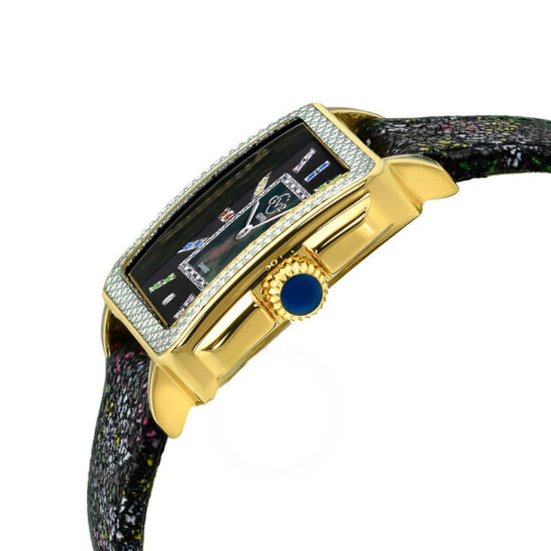 Relógio Mostrador Padova Gemstone Floral Diamante Madrepérola  - Mercado de Luxo - O Maior E-Commerce de Bens, Produtos e Serviços de Luxo do Brasil.