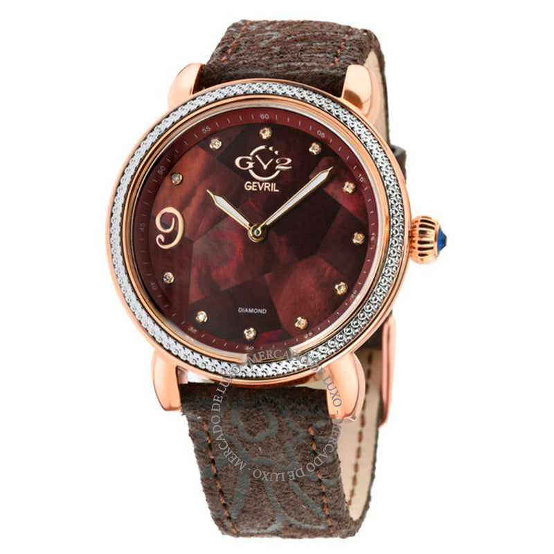 Relógio Mostrador de madrepérola com diamantes e quartzo floral Ravenna 37 mm - Mercado de Luxo - O Maior E-Commerce de Bens, Produtos e Serviços de Luxo do Brasil.
