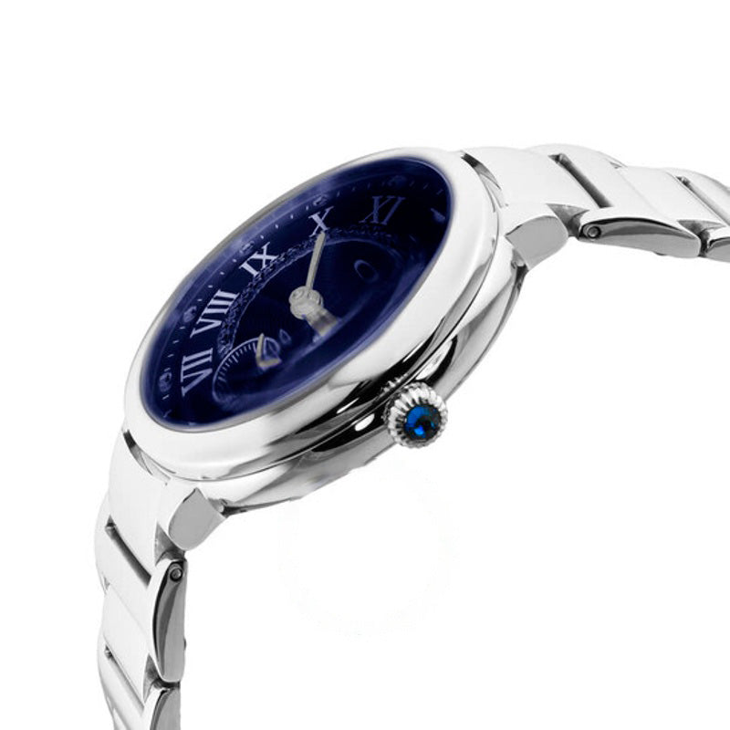 Relógio Roma Quartz Diamante Mostrador Azul 36 mm - Mercado de Luxo - O Maior E-Commerce de Bens, Produtos e Serviços de Luxo do Brasil.