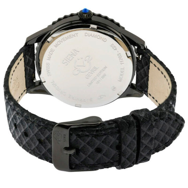 Relógio Siena Quartzo Diamante Mostrador Preto 38 mm - Mercado de Luxo - O Maior E-Commerce de Bens, Produtos e Serviços de Luxo do Brasil.