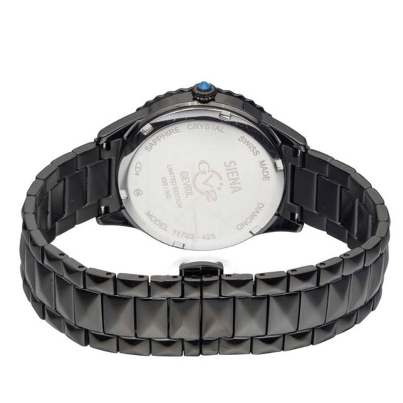 Relógio Siena Quartz Black Dial Diamond 38 mm - Mercado de Luxo - O Maior E-Commerce de Bens, Produtos e Serviços de Luxo do Brasil.