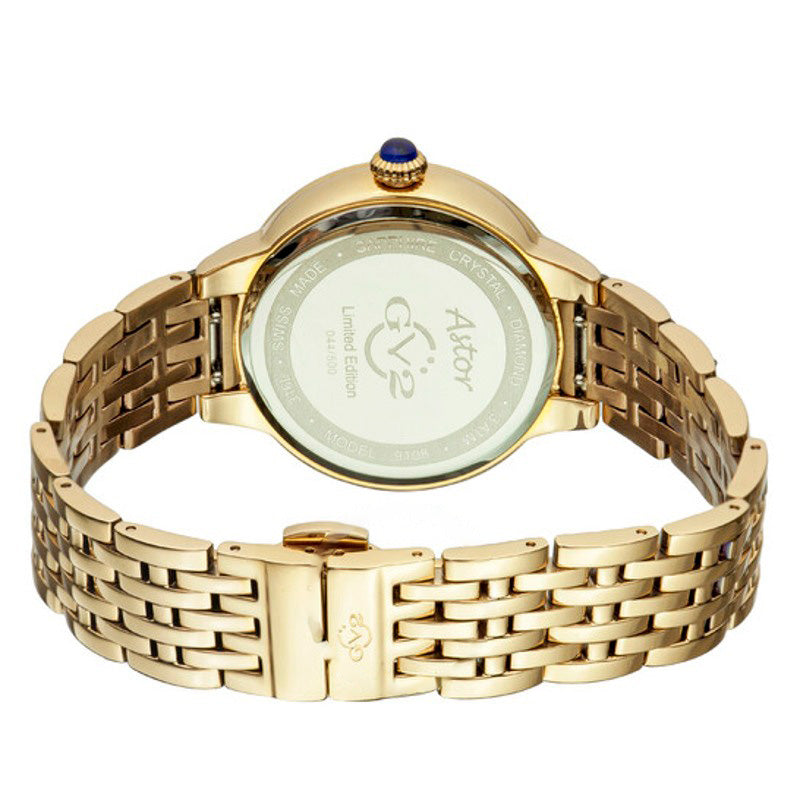 Relógio Astor Gold-tone Diamond Bezel Quartz 40 mm - Mercado de Luxo - O Maior E-Commerce de Bens, Produtos e Serviços de Luxo do Brasil.