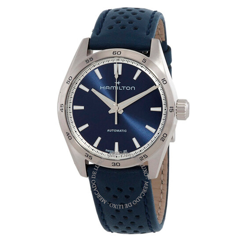 Relógio Jazzmaster Performer Automático Mostrador Azul 34 mm - Mercado de Luxo - O Maior E-Commerce de Bens, Produtos e Serviços de Luxo do Brasil.
