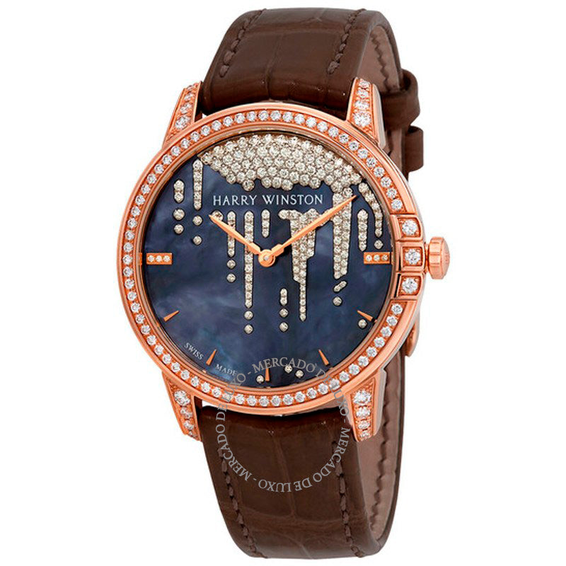 Relógio com mostrador de madrepérola taitiana meia-noite e diamantes 36 mm - Mercado de Luxo - O Maior E-Commerce de Bens, Produtos e Serviços de Luxo do Brasil.