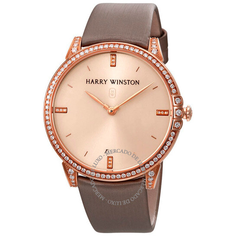 Relógio Midnight Champagne Sunray Dial Ouro Rosa 18k Diamante Satin  - Mercado de Luxo - O Maior E-Commerce de Bens, Produtos e Serviços de Luxo do Brasil.
