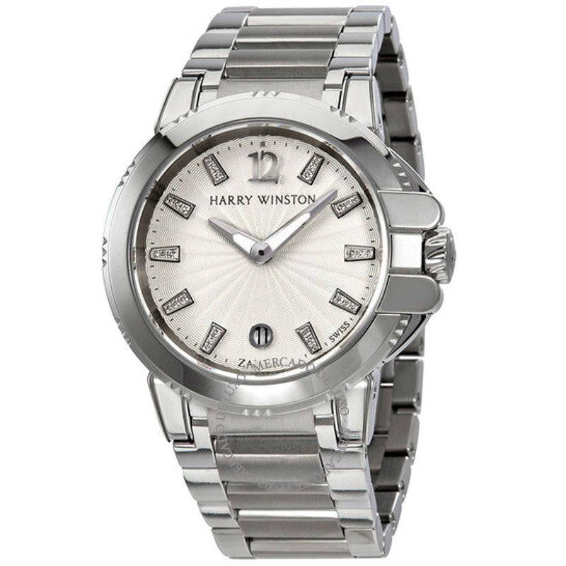Relógio Ocean Sport Prata Mostrador Diamante Zalium 36 mm - Mercado de Luxo - O Maior E-Commerce de Bens, Produtos e Serviços de Luxo do Brasil.