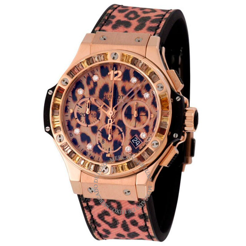 Relógio Big Bang Leopard Cronógrafo Automático Diamante 41 mm - Mercado de Luxo - O Maior E-Commerce de Bens, Produtos e Serviços de Luxo do Brasil.