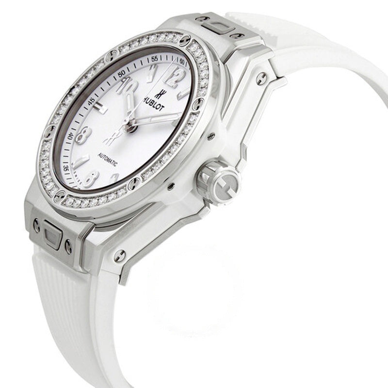 Relógio Big Bang One Click Automático Diamante Mostrador Branco 39 mm - Mercado de Luxo - O Maior E-Commerce de Bens, Produtos e Serviços de Luxo do Brasil.