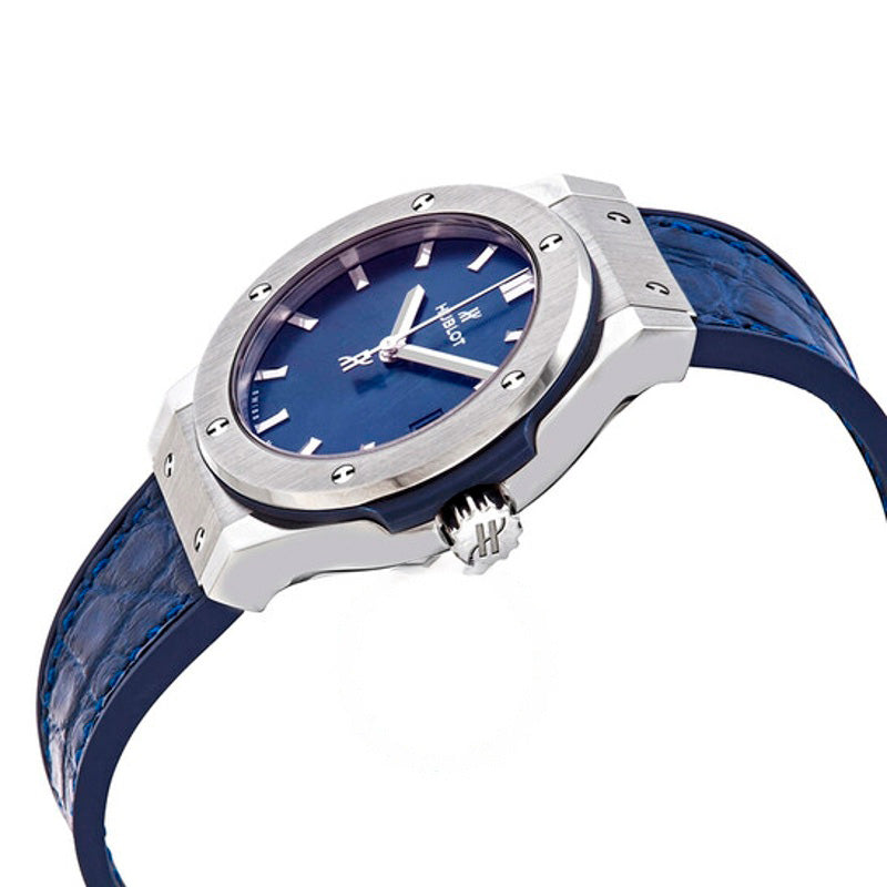 Relógio Fusão Clássica Mostrador Azul Couro Azul 33 mm - Mercado de Luxo - O Maior E-Commerce de Bens, Produtos e Serviços de Luxo do Brasil.