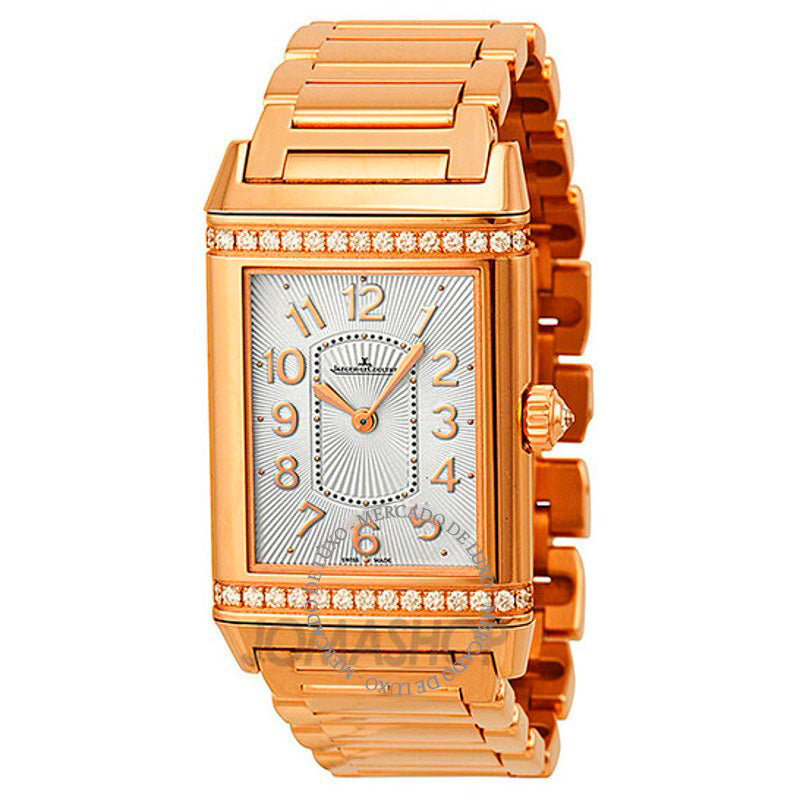 Relógio Grande Reverso Mostrador prateado Ouro rosa 18k 24 mm - Mercado de Luxo - O Maior E-Commerce de Bens, Produtos e Serviços de Luxo do Brasil.