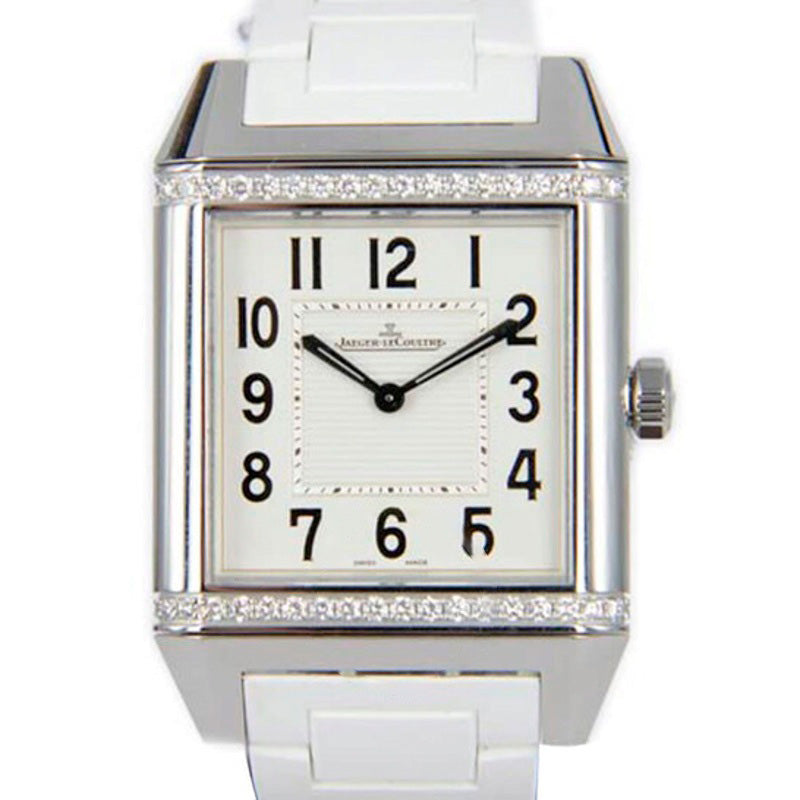 Relógio Reverso Squadra Classique Mostrador Branco Borracha Diamante  - Mercado de Luxo - O Maior E-Commerce de Bens, Produtos e Serviços de Luxo do Brasil.