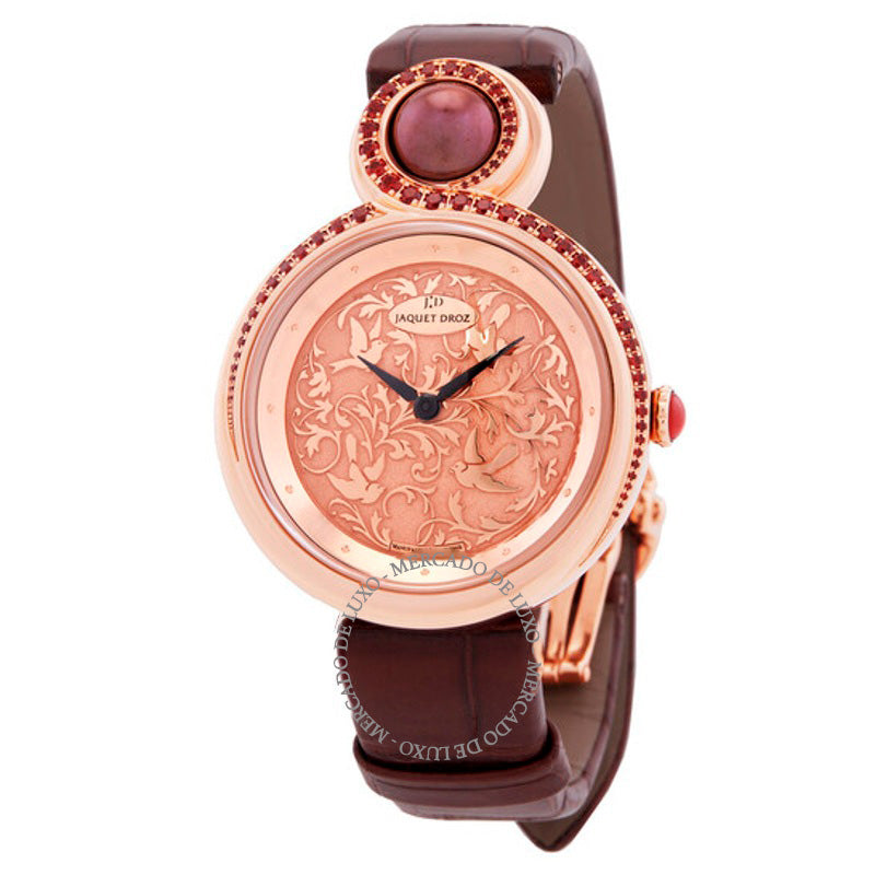 Relógio Lady 8 Mostrador em Ouro Rosa Couro de Jacaré Marrom Automático 35 mm - Mercado de Luxo - O Maior E-Commerce de Bens, Produtos e Serviços de Luxo do Brasil.
