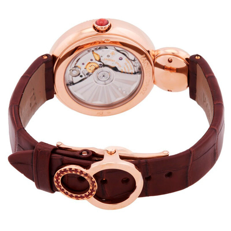 Relógio Lady 8 Mostrador em Ouro Rosa Couro de Jacaré Marrom Automático 35 mm - Mercado de Luxo - O Maior E-Commerce de Bens, Produtos e Serviços de Luxo do Brasil.