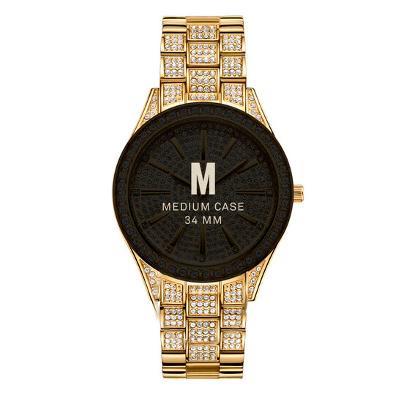 Relógio Cristal 34 Quartzo Diamante Mostrador Dourado 34 mm - Mercado de Luxo - O Maior E-Commerce de Bens, Produtos e Serviços de Luxo do Brasil.