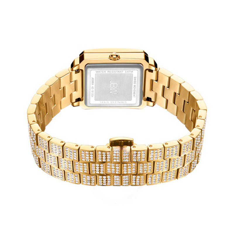 Relógio cristal quartzo diamante cristal mostrador dourado 28 mm - Mercado de Luxo - O Maior E-Commerce de Bens, Produtos e Serviços de Luxo do Brasil.