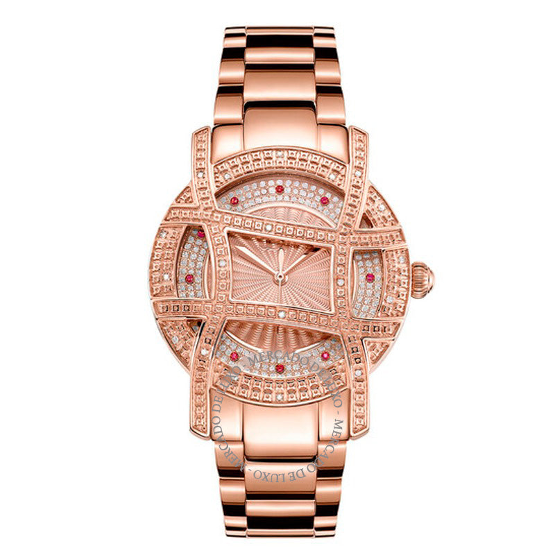 Relógio Olympia banhado a ouro rosa 18K com diamantes de 020 quilates comemorativo de 10 anos 38 mm - Mercado de Luxo - O Maior E-Commerce de Bens, Produtos e Serviços de Luxo do Brasil.