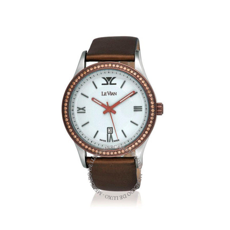 Relógio Clássico Quartzo Diamante Mostrador Branco 22 mm - Mercado de Luxo - O Maior E-Commerce de Bens, Produtos e Serviços de Luxo do Brasil.