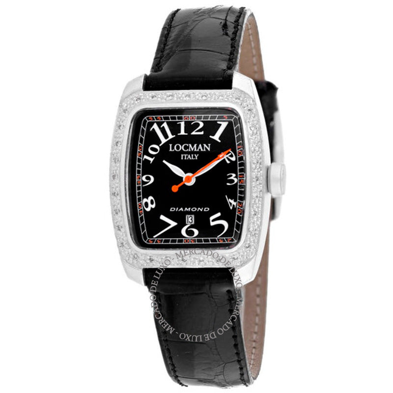 Relógio Mostrador preto de quartzo diamante 485 28 mm - Mercado de Luxo - O Maior E-Commerce de Bens, Produtos e Serviços de Luxo do Brasil.