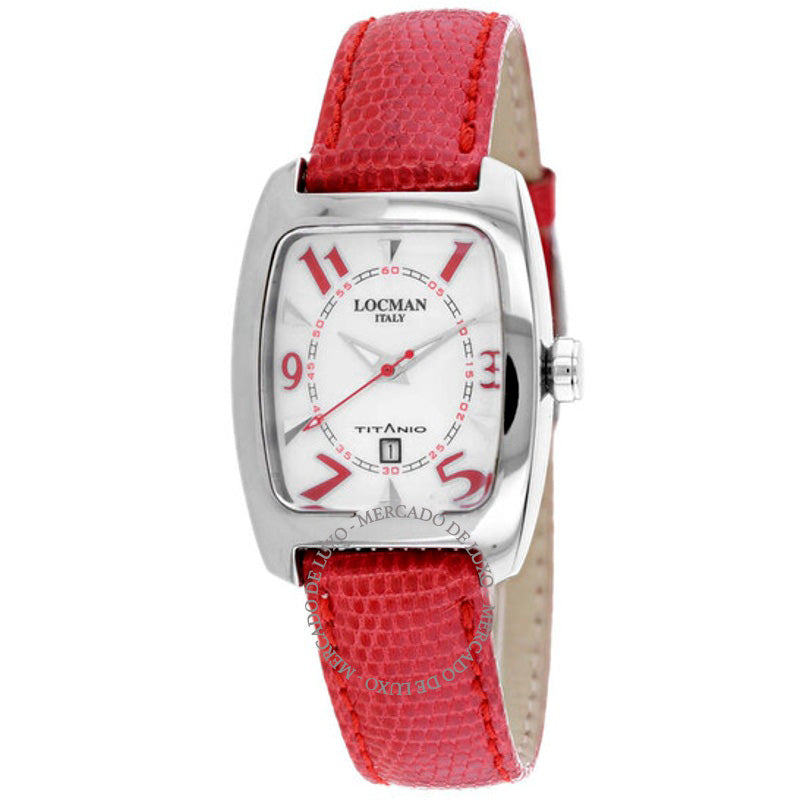 Relógio Itália Titanio Tonneau com pulseira de lagarto vermelho  - Mercado de Luxo - O Maior E-Commerce de Bens, Produtos e Serviços de Luxo do Brasil.
