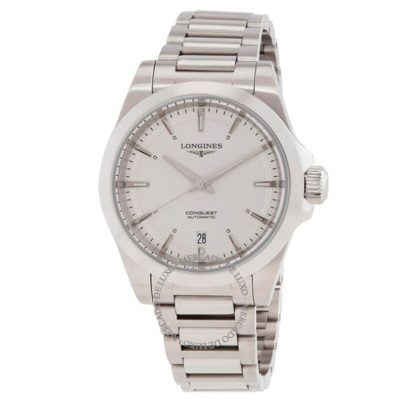 Relógio Conquest Silver Dial 38 mm - Mercado de Luxo - O Maior E-Commerce de Bens, Produtos e Serviços de Luxo do Brasil.