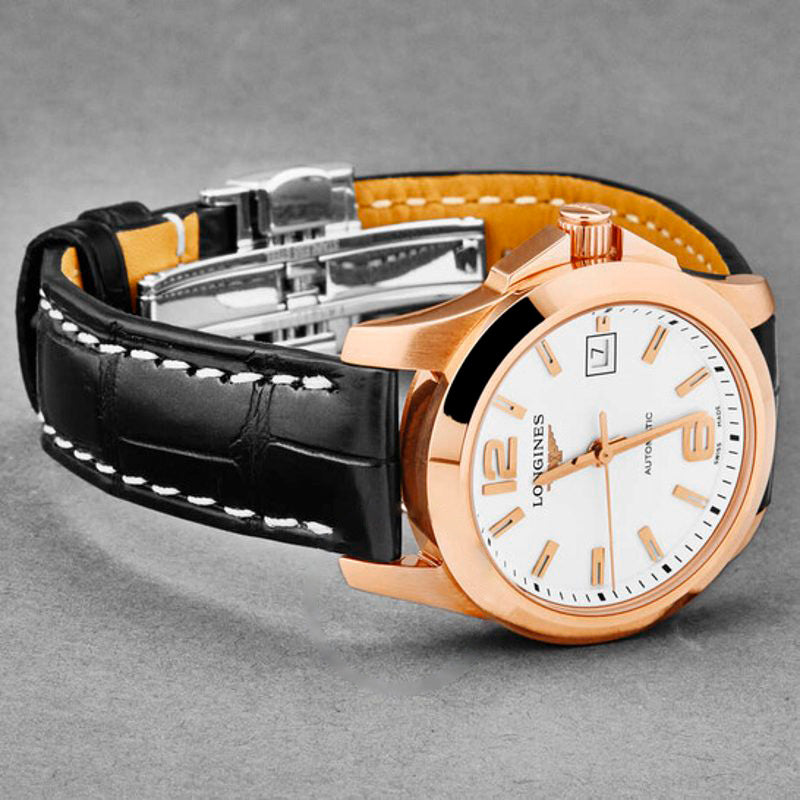 Relógio Conquest Automático Mostrador Branco 29 mm - Mercado de Luxo - O Maior E-Commerce de Bens, Produtos e Serviços de Luxo do Brasil.