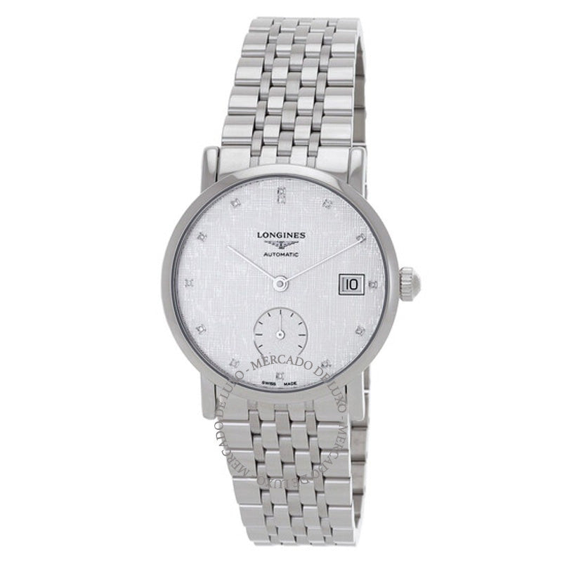 Relógio Elegante mostrador automático de diamante prateado 34 mm - Mercado de Luxo - O Maior E-Commerce de Bens, Produtos e Serviços de Luxo do Brasil.